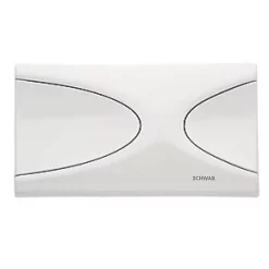 Fluidmaster Schwab Targa 227605 Dual-Flush Flushing Plate White