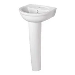 Ideal Standard Della Full Pedestal Cloakroom Basin 1 Tap Hole 450mm