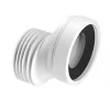 McAlpine WC-CON4A 40mm Offset WC Pan Connector White 110mm -Cheap Toilet Hub Pro Store 1772P P