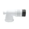 Euroflo ZB38404DB 90° Short Flexible Pan Connector White 110mm -Cheap Toilet Hub Pro Store 1807R P