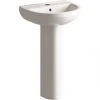 Walker Full Pedestal Basin 1 Tap Hole 500mm -Cheap Toilet Hub Pro Store 196HG P