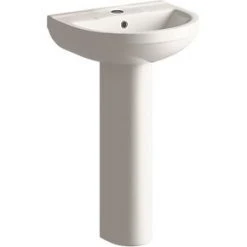 Walker Full Pedestal Basin 1 Tap Hole 500mm