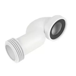 McAlpine WC-CONQ 90° Space Saving Pan Connector White 110mm
