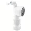 McAlpine WC-CON8FV 90° Flexible WC Connector White 97-107mm -Cheap Toilet Hub Pro Store 271JJ P