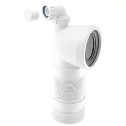McAlpine WC-CON8FV 90° Flexible WC Connector White 97-107mm