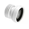 McAlpine WC-CON1 Straight Rigid WC Pan Connector White 110mm -Cheap Toilet Hub Pro Store 2866P P