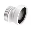 McAlpine WC-CON4 20mm Offset WC Pan Connector White 110mm -Cheap Toilet Hub Pro Store 3244P P