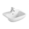 Armitage Shanks Profile 21 Semi-Countertop Washbasin 1 Tap Hole 500mm 2 Armitage Shanks Profile 21 Semi-Countertop Washbasin 1 Tap Hole 500mm -Cheap Toilet Hub Pro Store 474JY P