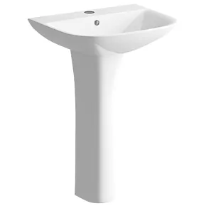 Full Pedestal Basin 1 Tap Hole 560mm 3 Full Pedestal Basin 1 Tap Hole 560mm