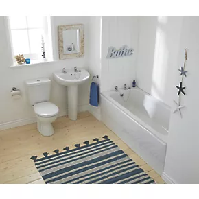 Armitage Shanks Sandringham 21 Full Pedestal Basin 2 Tap Holes 550mm 5 Armitage Shanks Sandringham 21 Full Pedestal Basin 2 Tap Holes 550mm - Image 3