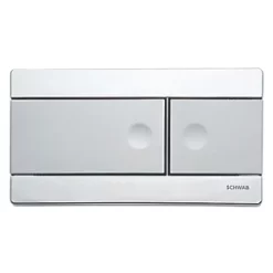 Fluidmaster Schwab Line 360167 Dual-Flush Flushing Plate Gloss/Matt Chrome