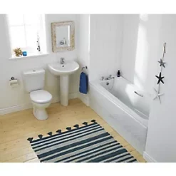 Armitage Shanks Sandringham 21 Full Pedestal Basin 1 Tap Hole 550mm -Cheap Toilet Hub Pro Store 7186J A3