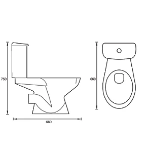 Toilet-to-Go Close-Coupled Toilet Dual-Flush 6Ltr 3 Toilet-to-Go Close-Coupled Toilet Dual-Flush 6Ltr - Image 2