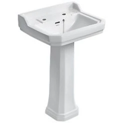 Ideal Standard Waverley Full Pedestal Basin 2 Tap Holes 560mm