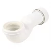 FloPlast SP100 Swan Neck Pan Connector White -Cheap Toilet Hub Pro Store 87212 P